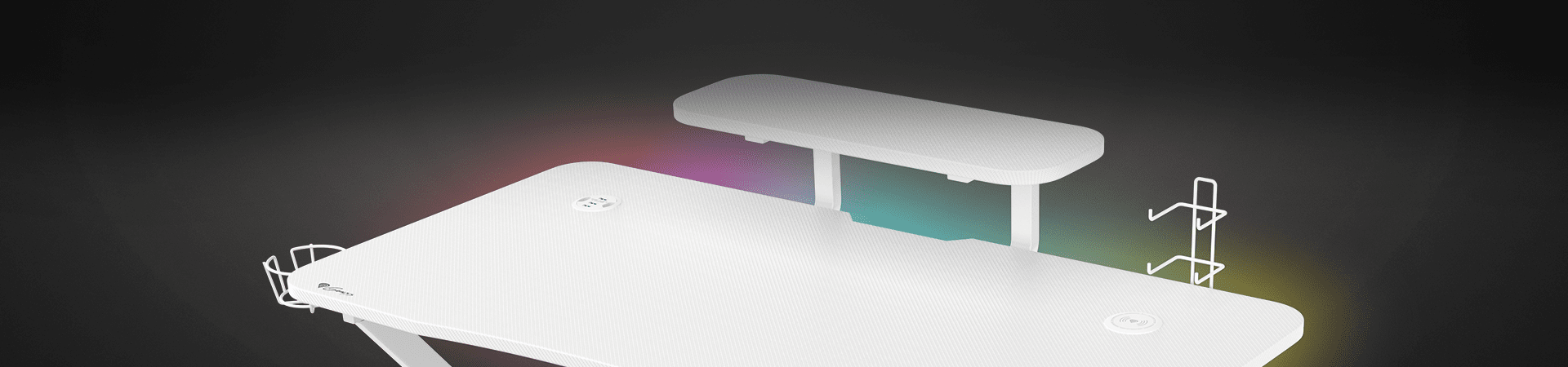 ΓΡΑΦΕΊΟ ΠΑΙΧΝΙΔΙΏΝ HOLM 320 RGB - ΛΕΥΚΌ