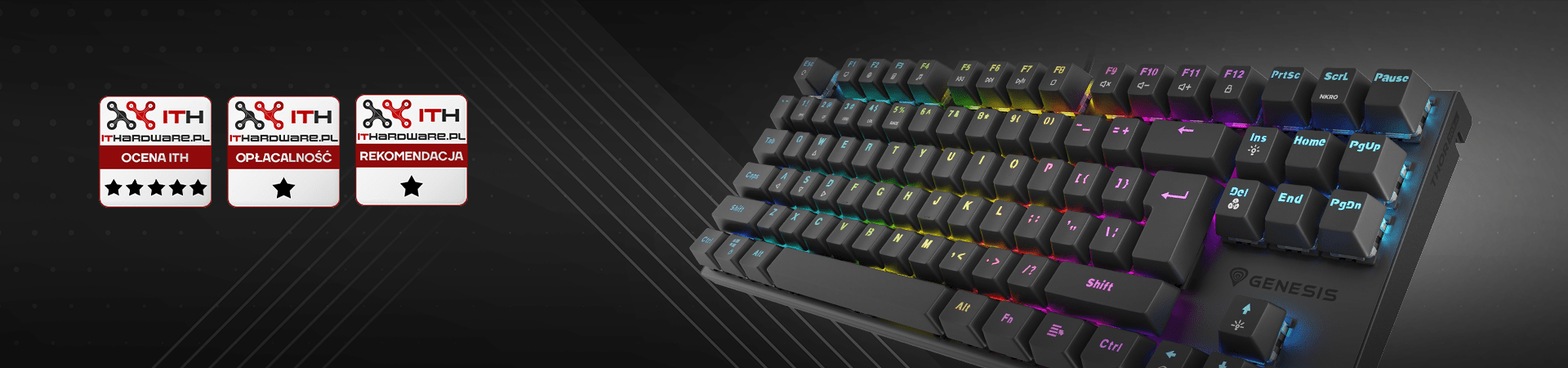 Genesis Thor 303 TKL Black με 3 βραβεία από το IThardware!