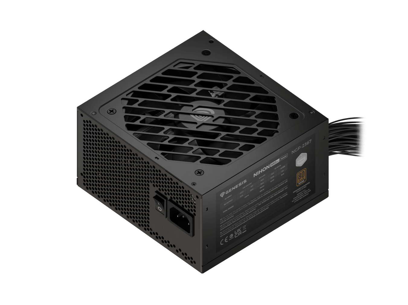 Genesis Nihon 650NM 650 W - Μαύρο - 80 Bronze