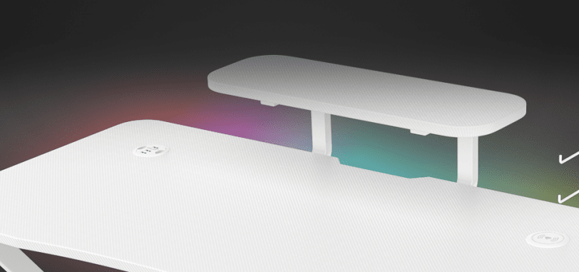 ΓΡΑΦΕΊΟ ΠΑΙΧΝΙΔΙΏΝ HOLM 320 RGB - ΛΕΥΚΌ