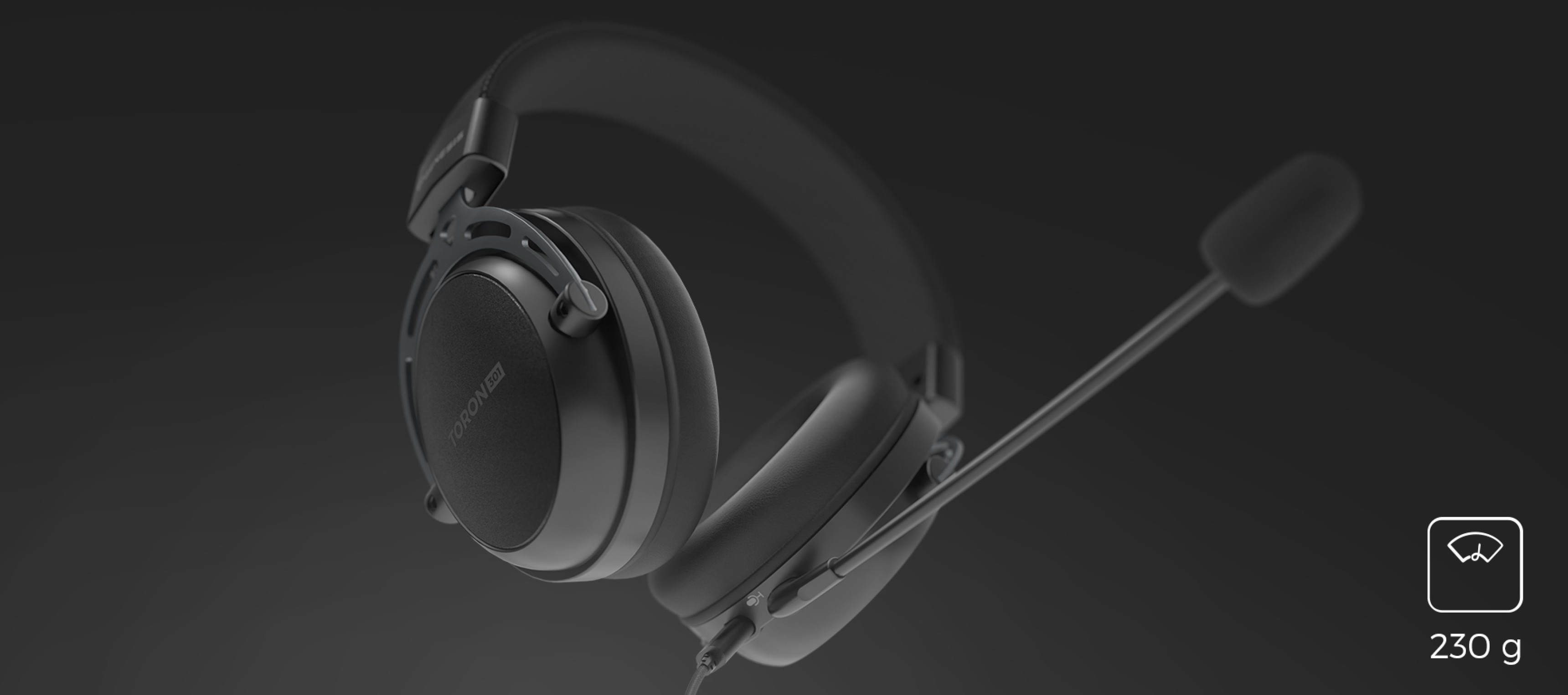 Μαύρα ακουστικά Genesis Toron 301 over-ear με ρυθμιζόμενο μικρόφωνο, σχεδιασμένα για άνεση και στυλ