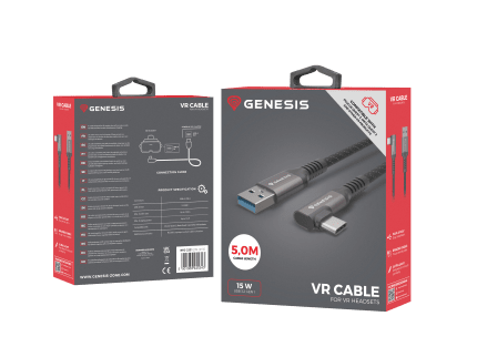Genesis Καλώδιο VR USB-C/USB-A M/M 5 m