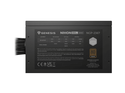 Genesis Nihon 650NM 650 W - Μαύρο - 80 Bronze